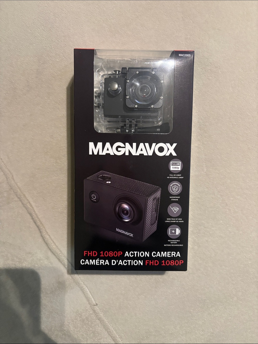 Magnavox FHD 1080P Action Camera - Black